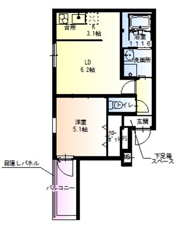 フジパレス城東諏訪サウス1番館の物件間取画像